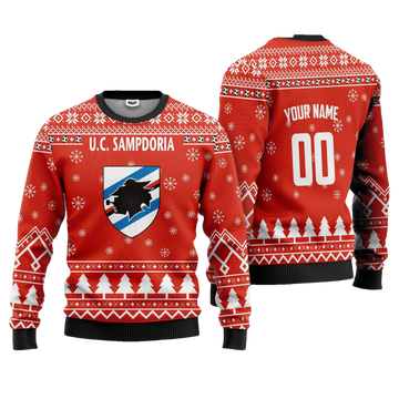 U.C Sampdoria Personalized Ugly Christmas Sweater Red Version ? Usalast