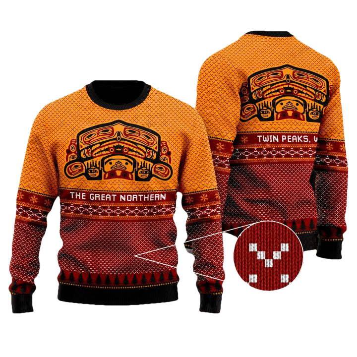 Twin Peaks The Great Northern Hotel Holiday Christmas Sweater ? Usalast