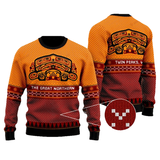 Twin Peaks The Great Northern Hotel Holiday Christmas Sweater ? Usalast