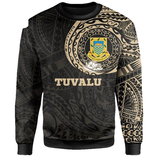 Tuvalu In My Heart Tattoo Style Sweater Knitted Long-Sleeved Sweater A7 ? Usalast