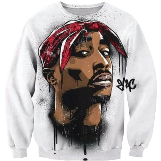 Tupac Shakur Graffiti Sweater Sh3335 ? Usalast