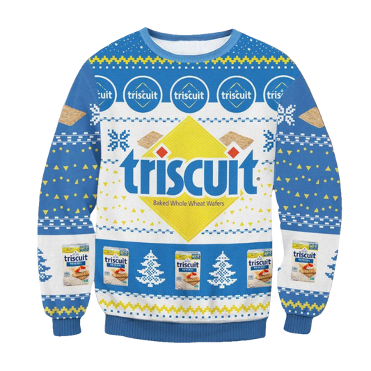 Triscuit Snack Crackers Ugly Christmas Sweater 2022 ? Usalast