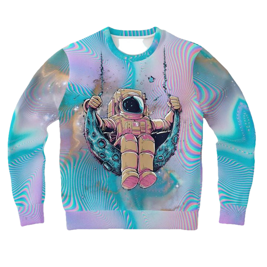 Trippynaut Holographic Psychedelic 3d Ugly Christmas Sweater ? Usalast