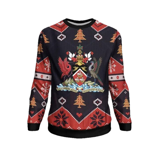 Trinidad Tobago Christmas Sweater ? Santa Claus Ho Ho Ho ? Bn1810 ? Usalast