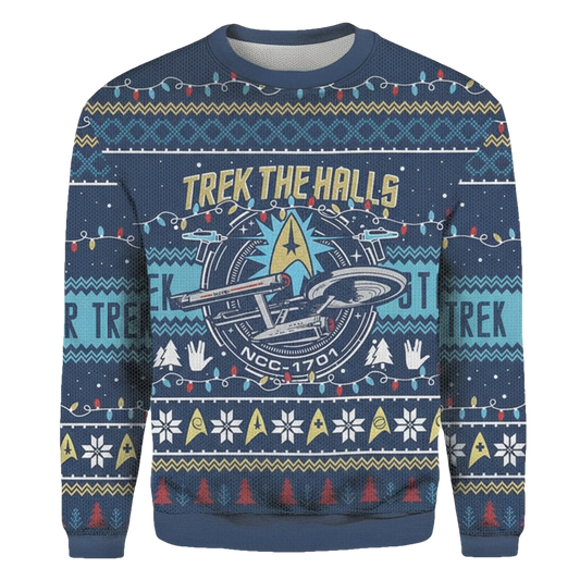 Trek The Halls Merry Christmas 2022 3D Sweater ? Usalast