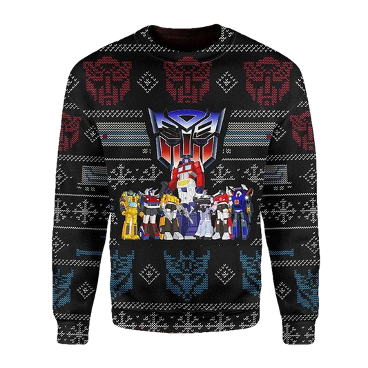 Transformers Robot Movies Ugly Christmas Sweater ? Usalast