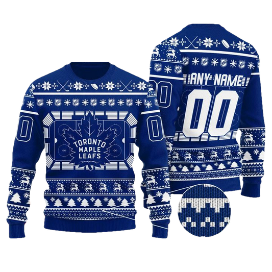 Toronto Maple Leafs Personalized Christmas Sweater ? Usalast