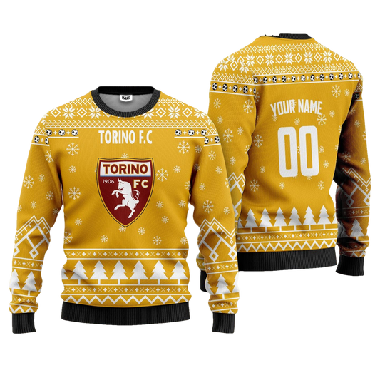 Torino FC Personalized Ugly Christmas Sweater Yellow Version ? Usalast