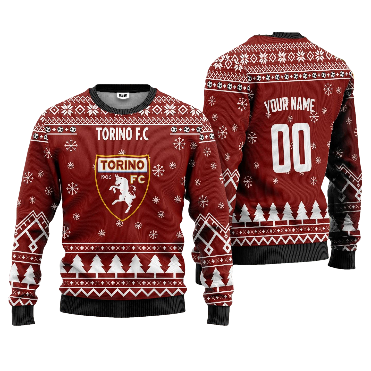 Torino FC Personalized Ugly Christmas Sweater Red Version ? Usalast