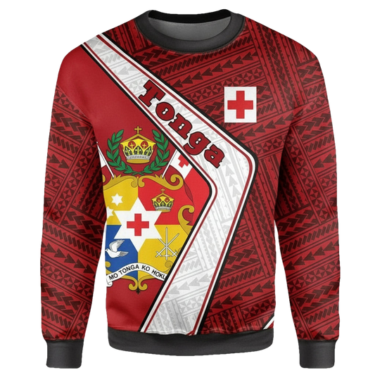 Tonga Sweater ? Polynesian Coat Of Arms A224 ? Usalast