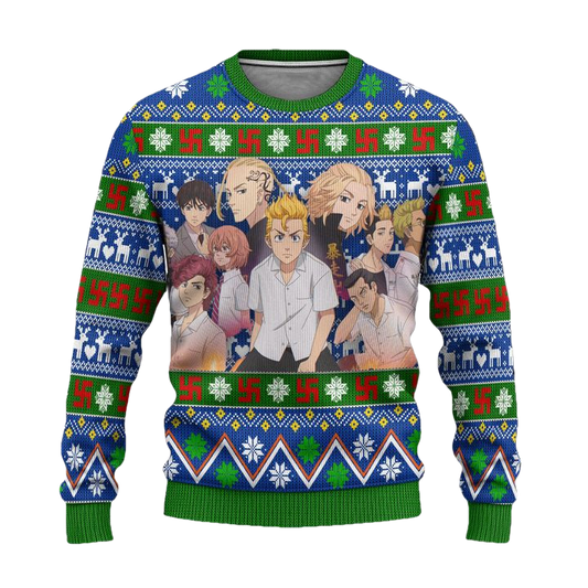 Tokyo Revengers Anime Ugly Christmas Sweater Custom Xmas Gift ? Usalast