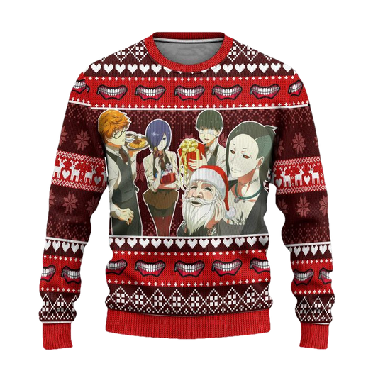 Tokyo Ghoul Anime Ugly Christmas Sweater Custom Xmas Gift ? Usalast