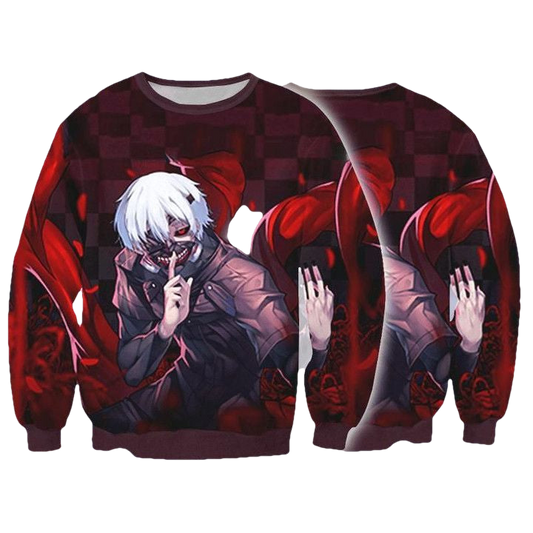 Tokyo Ghol Sweater ? Kaneki Ken Angry 3D Printed Sweater ? Usalast