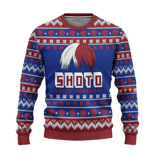 Todoroki My Hero Academia Anime Ugly Christmas Sweater Xmas Gift ? Usalast