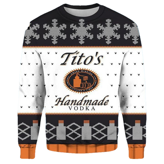 Tito?s Handmade Vokda White Ugly Christmas Sweater 2022 ? Usalast