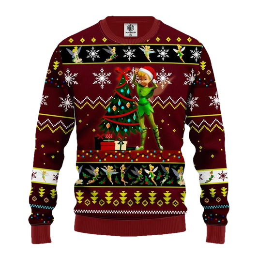 Tinker Bell Ugly Christmas Sweater Red 1- Amazing Gift Idea Thanksgiving Gift ? Usalast