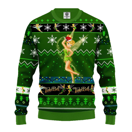 Tinker Bell Ugly Christmas Sweater Green Amazing Gift Idea Thanksgiving Gift ? Usalast