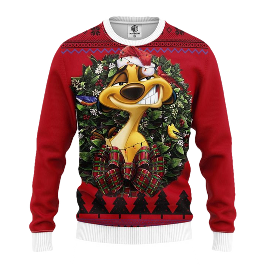 Timon Lion King Funny Noel Mc Ugly Christmas Sweater Thanksgiving Gift ? Usalast