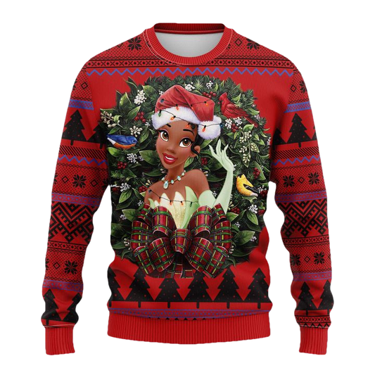 Tiana Princess Noel Mc Ugly Christmas Sweater Thanksgiving Gift ? Usalast