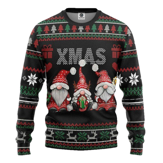 Three Gnomes Xmas Christmas Sweater ? Usalast