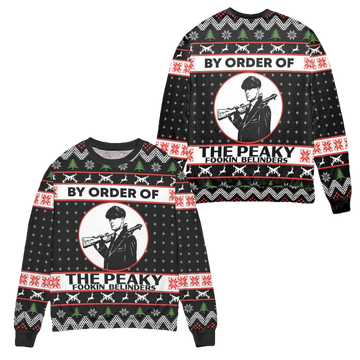Thomas Shelby By Order Of The Peaky Fookin Blinders Ugly Christmas Sweater ? Usalast