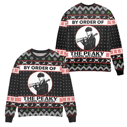 Thomas Shelby By Order Of The Peaky Fookin Blinders Ugly Christmas Sweater ? Usalast