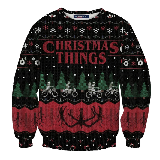 Things Xmas 3d Ugly Christmas Sweater ? Usalast