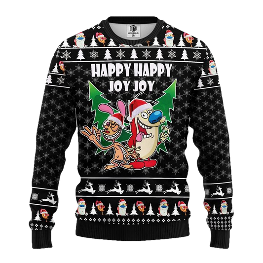 The Ren Stimpy Show Ugly Christmas Sweater Amazing Gift Idea Thanksgiving Gift ? Usalast
