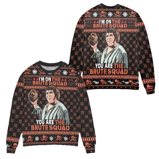 The Princess Bride Im On The Brute Squad Snowflake Pattern Ugly Christmas Sweater ? Black ? Usalast