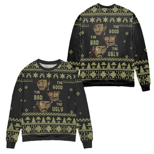 The Good The Bad And The Ugly Ugly Christmas Sweater ? Black ? Usalast