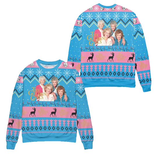 The Golden Girls Character Ugly Christmas Sweater ? Blue ? Usalast