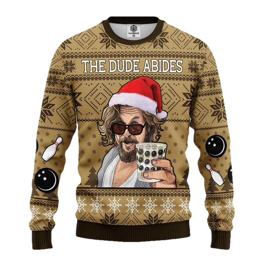 The Big Lebowski The Dude Abides Ugly Christmas Sweater Amazing Gift Idea Thanksgiving Gift ? Usalast