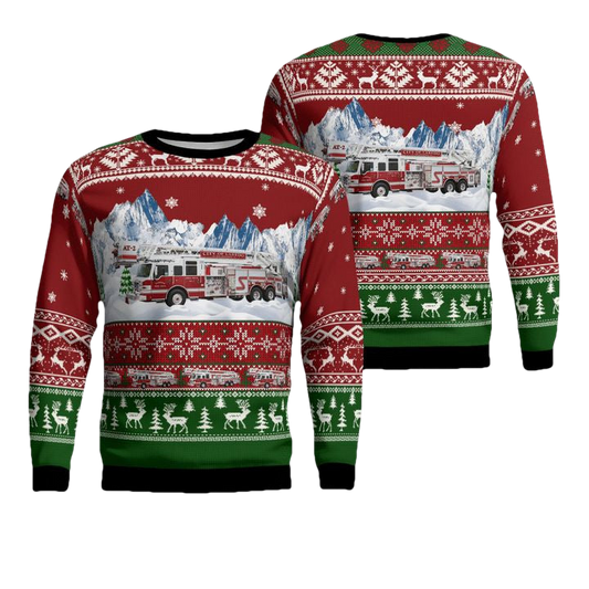 Texas Laredo Fire Department AOP Sweater ? Usalast