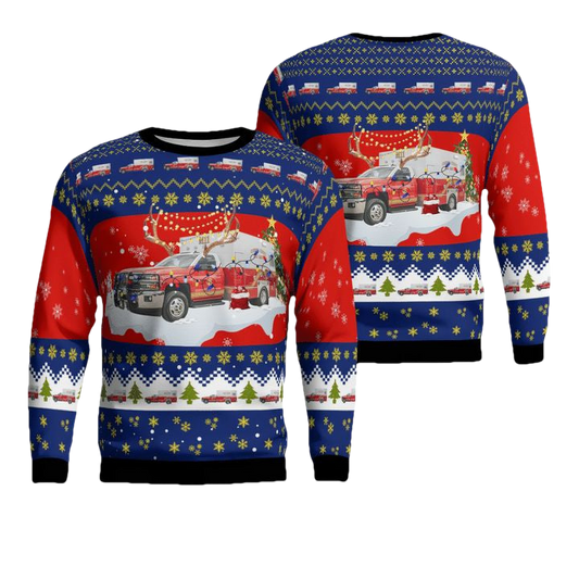 Texas Corpus Christi Fire Rescue AOP Sweater ? Usalast
