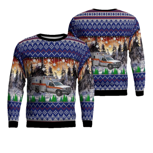Tennessee Cumberland County EMS Christmas Sweater 3D ? Usalast