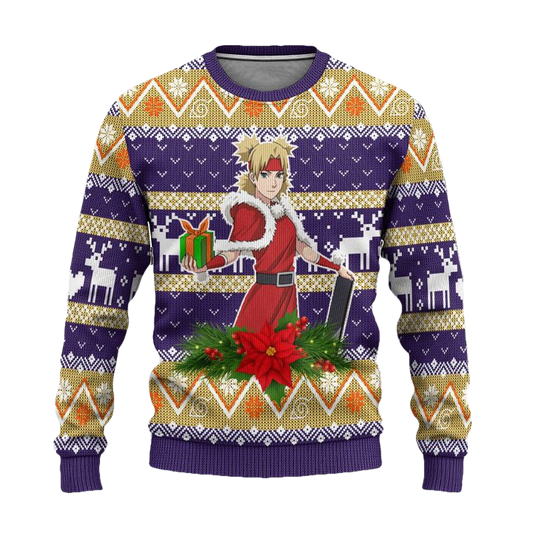 Temari Ugly Christmas Sweater Custom Naruto Anime Xmas Gift ? Usalast
