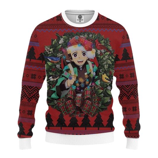 Tanjirou Kimesu No Yaiba Mc Ugly Christmas Sweater Thanksgiving Gift ? Usalast