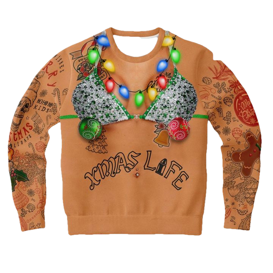 Tacky Funny Gag For Himher Skull Party 3d Ugly Christmas Sweater ? Usalast