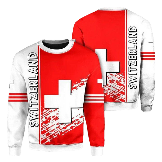 Switzerland Coat Of Arms Sweater Quarter Style J7 ? Usalast
