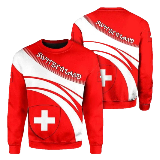 Switzerland Coat Of Arms Sweater Cricket Style J5W ? Usalast