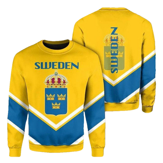 Sweden Coat Of Arms Sweater Lucian Style Jw5 ? Usalast