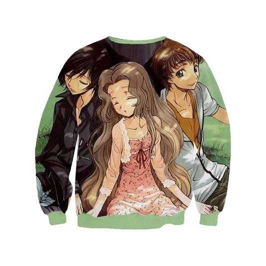 Suzaku Lelouch Nunnally Sweater ? Code Geass 3D Printed Sweater Sh9754 ? Usalast