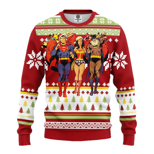 Superman Batman Wonder Woman Ugly Christmas Sweater Amazing Gift Idea Thanksgiving Gift ? Usalast
