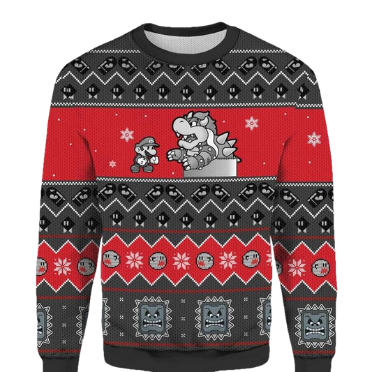 Super Mario No Pain No Game Ugly Christmas2022 3D Sweater ? Usalast