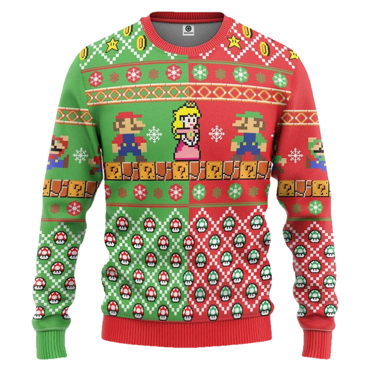 Super Mario Bros Christmas Sweater ? Usalast