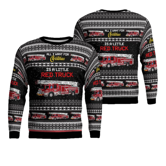 Sugarcreek Ohio Sugarcreek Fire Rescue Christmas Sweater 3D ? Usalast