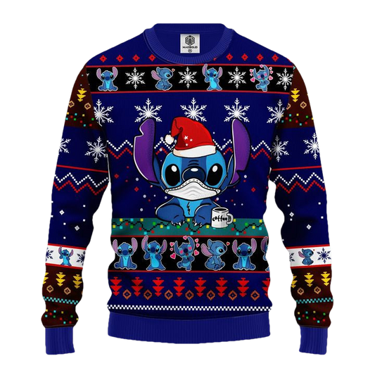 Stitch Ugly Christmas Sweater Blue 1 Amazing Gift Idea Thanksgiving Gift ? Usalast