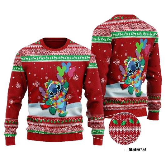Stitch Light Shape Christmas Sweater Sweater ? Usalast