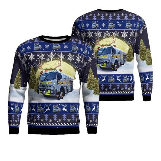 Stirling Country Fire Service Stirling South Australia Christmas AOP Sweater ? Usalast