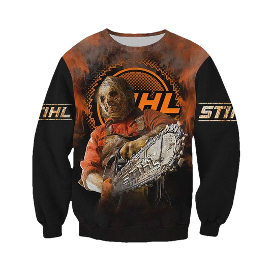 Stihl Horror Leatherface Chainsaw Halloween 3D Sweater ? Usalast